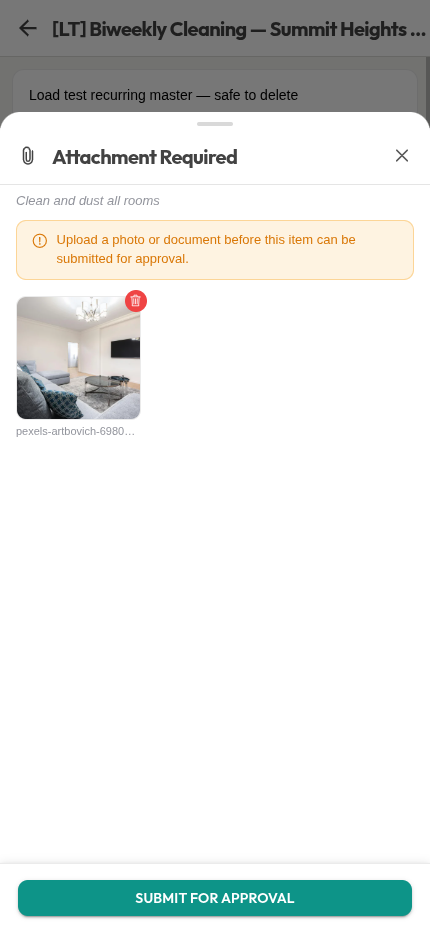 Ziptask task submission with required attachment